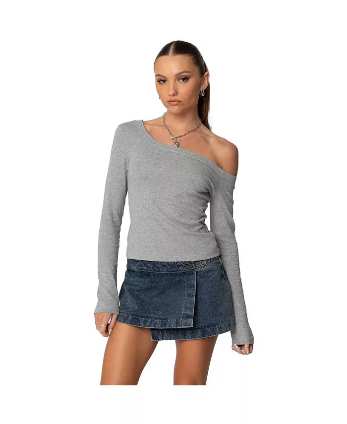 Женский асимметричный топ Adelaine Edikted, серый
Женский асимметричный топ Adelaine Edikted, серый