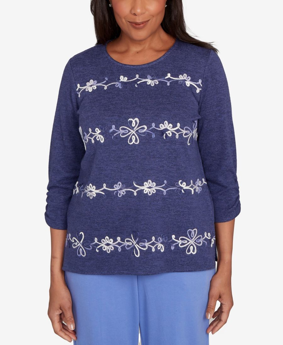 Топ с вышитыми рукавами и складками, Petite Lake Champlain Alfred Dunner, Iris
Топ с вышитыми рукавами и складками, Petite Lake Champlain Alfred Dunner, Iris