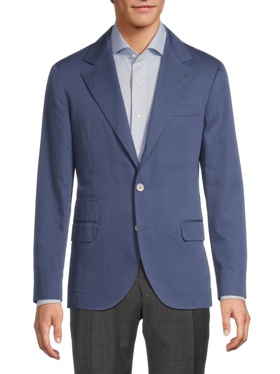 Хлопковый блейзер современного кроя Brunello Cucinelli, цвет Ink Blue
Хлопковый блейзер современного кроя Brunello Cucinelli, цвет Ink Blue