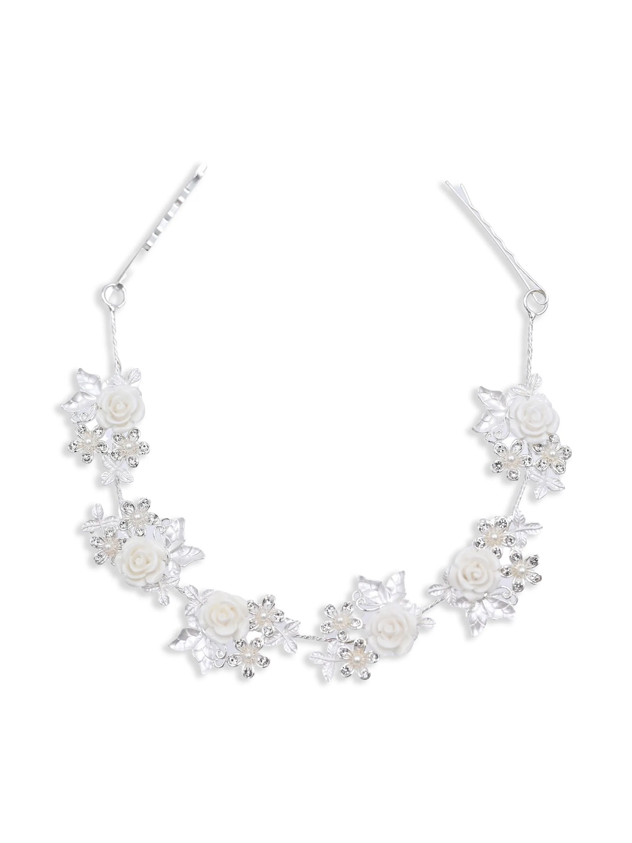 Украшение на голову с цветочным декором Tulleen, серебристый
Украшение на голову с цветочным декором Tulleen, серебристый