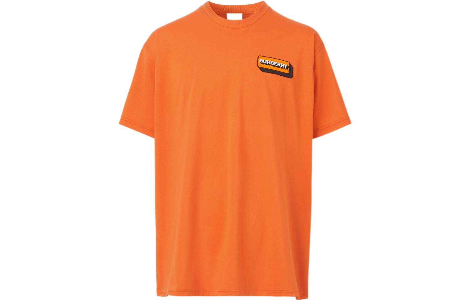 Футболка большого размера из хлопка с аппликацией логотипа Burberry, оранжевый
Футболка большого размера из хлопка с аппликацией логотипа Burberry, оранжевый