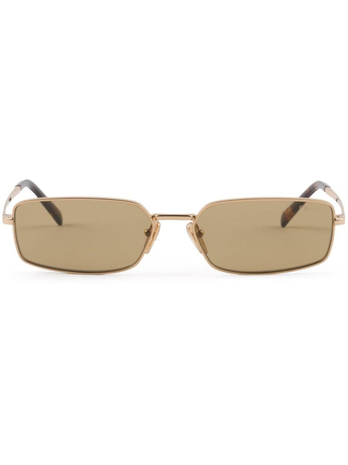 Prada Eyewear солнцезащитные очки в тонкой прямоугольной оправе, золотистый
Prada Eyewear солнцезащитные очки в тонкой прямоугольной оправе, золотистый