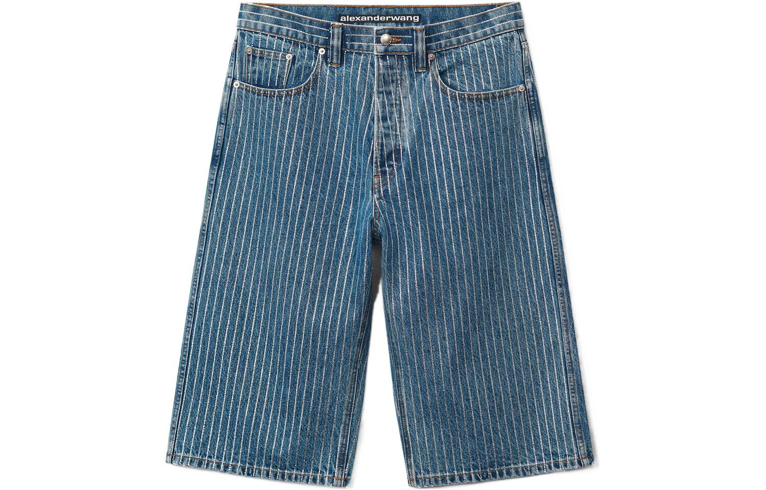 Шорты джинсовые до колена Alexander Wang, темно-синие
Шорты джинсовые до колена Alexander Wang, темно-синие