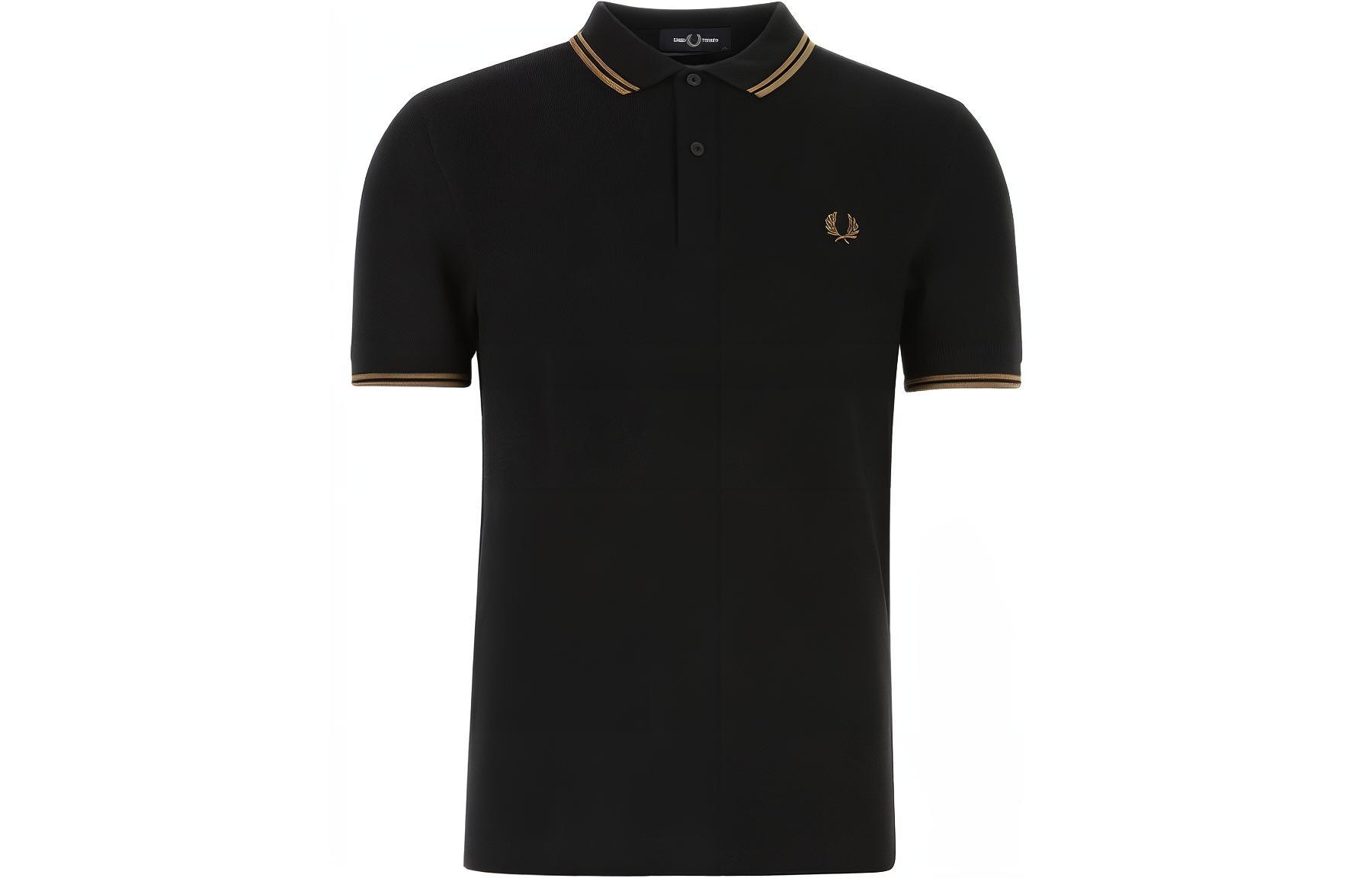 Короткая поло с короткими рукавами и двумя контрастными концами FRED PERRY, черный
Короткая поло с короткими рукавами и двумя контрастными концами FRED PERRY, черный