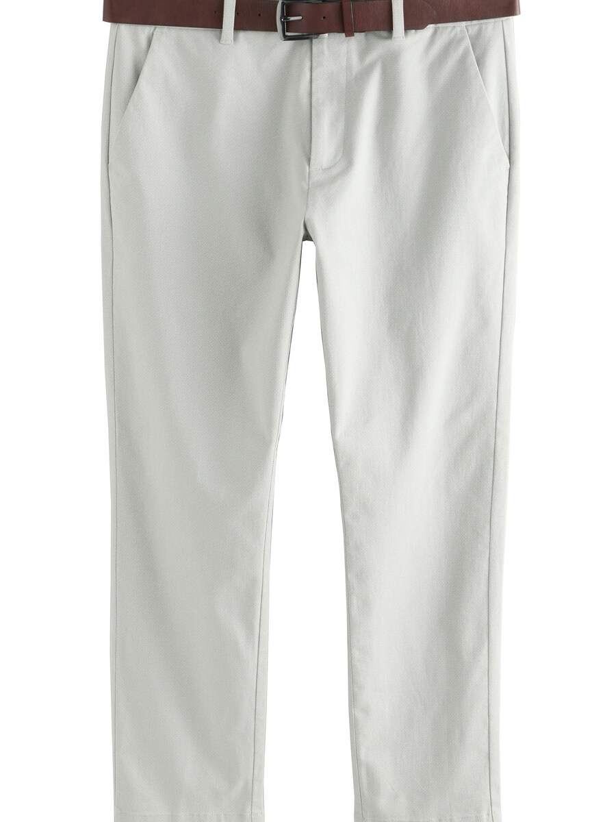 Узкие брюки-чинос Next, белый 
Узкие брюки-чинос Next, белый