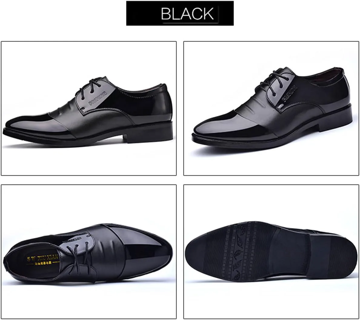Мужские классические деловые туфли сшитые заплатками, на шнуровке, оксфорды с крыловидным носком для вечера, униформы, вечеринки, работы в офисе KYOESCAI, черный
Мужские классические деловые туфли сшитые заплатками, на шнуровке, оксфорды с крыловидным носком для вечера, униформы, вечеринки, работы в офисе KYOESCAI, черный