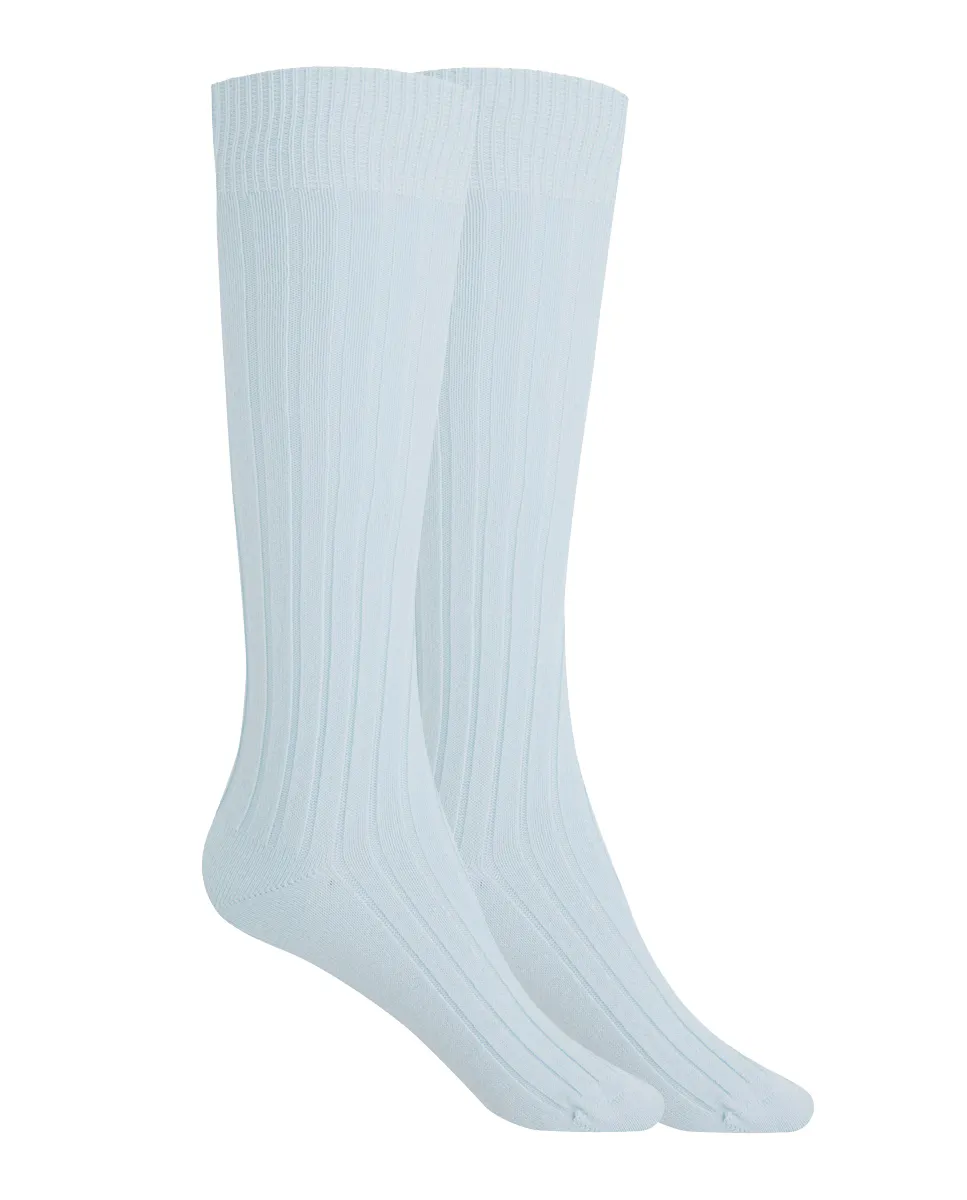 В упаковке 2 пары детских носков из хлопка в рубчик Punto Blanco, светло-голубой
В упаковке 2 пары детских носков из хлопка в рубчик Punto Blanco, светло-голубой