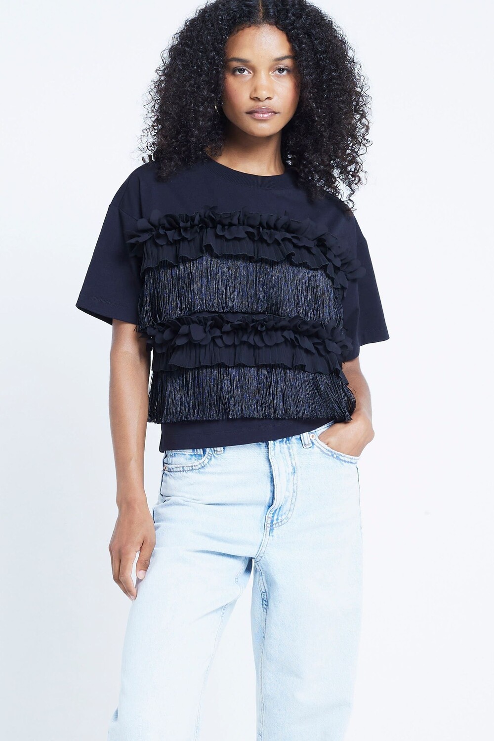 Футболка с 3D цветочным принтом River Island, черный
Футболка с 3D цветочным принтом River Island, черный