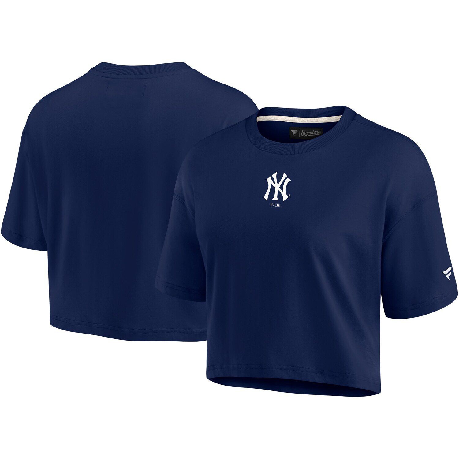 Женская супермягкая укороченная футболка Fanatics Signature New York Yankees с короткими рукавами
Женская супермягкая укороченная футболка Fanatics Signature New York Yankees с короткими рукавами