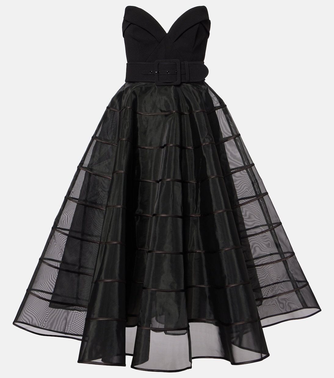 Платье Marcella в полоску с отделкой из тюля Rebecca Vallance, черный
Платье Marcella в полоску с отделкой из тюля Rebecca Vallance, черный