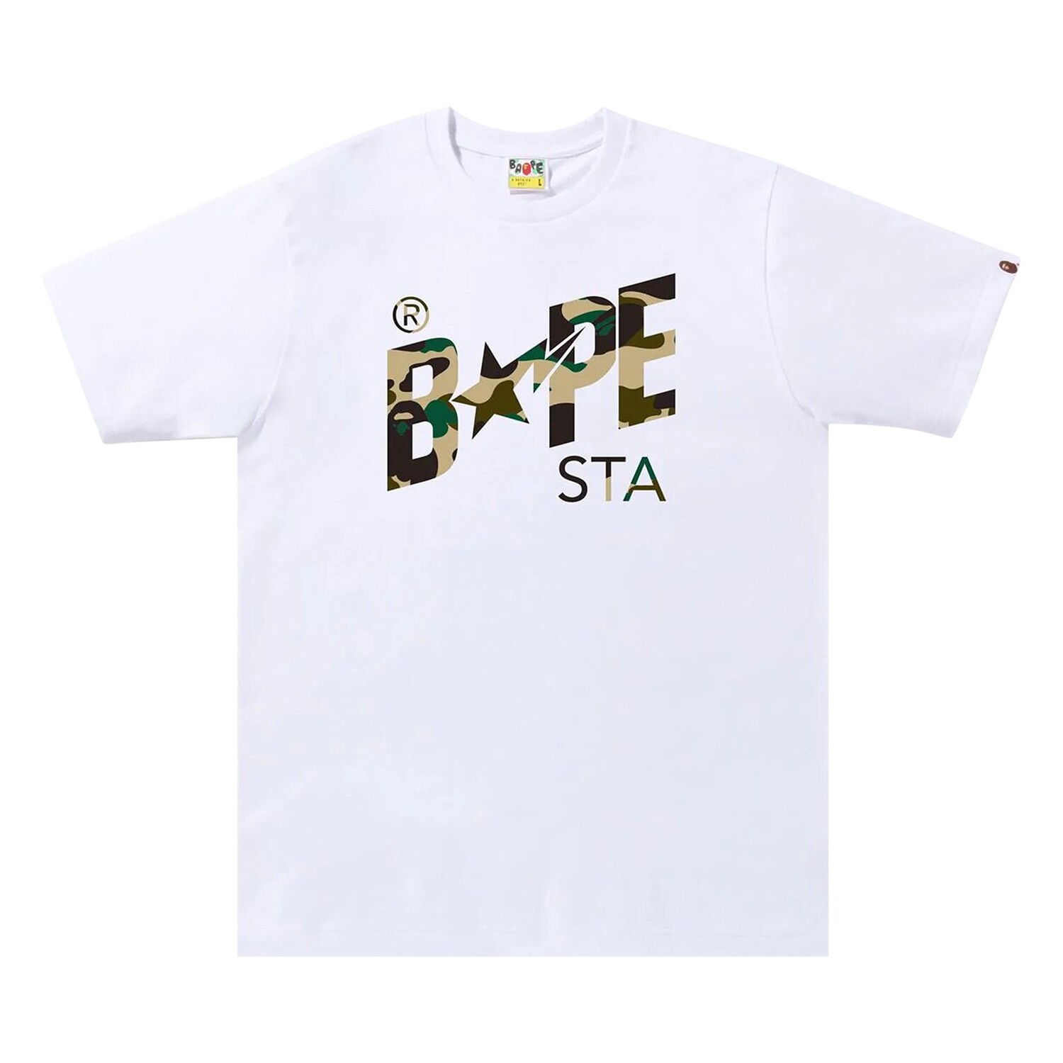 BAPE 1st Camo Футболка с логотипом BAPE Sta, цвет Белый/Желтый
BAPE 1st Camo Футболка с логотипом BAPE Sta, цвет Белый/Желтый