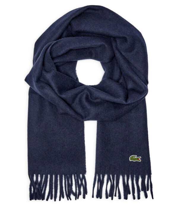 Шарф мужской Lacoste шерстяной с добавлением кашемира, синий
Шарф мужской Lacoste шерстяной с добавлением кашемира, синий