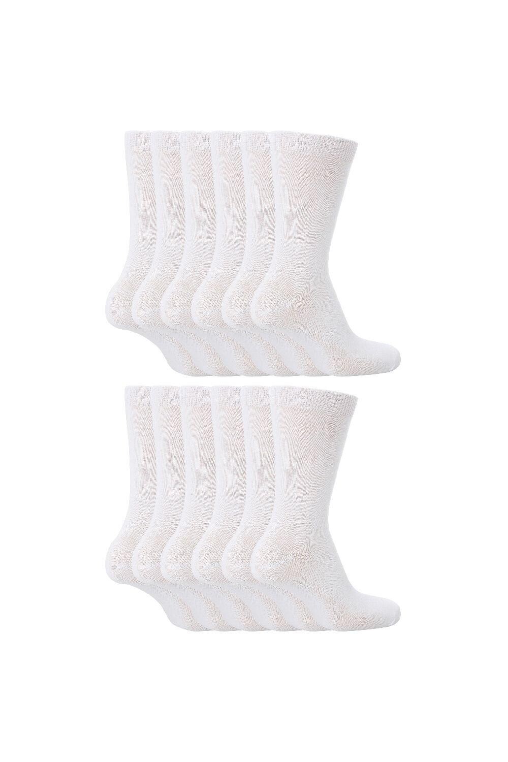 12 пар однотонных школьных мягких дышащих носков с высоким содержанием хлопка Sock Snob, белый
12 пар однотонных школьных мягких дышащих носков с высоким содержанием хлопка Sock Snob, белый