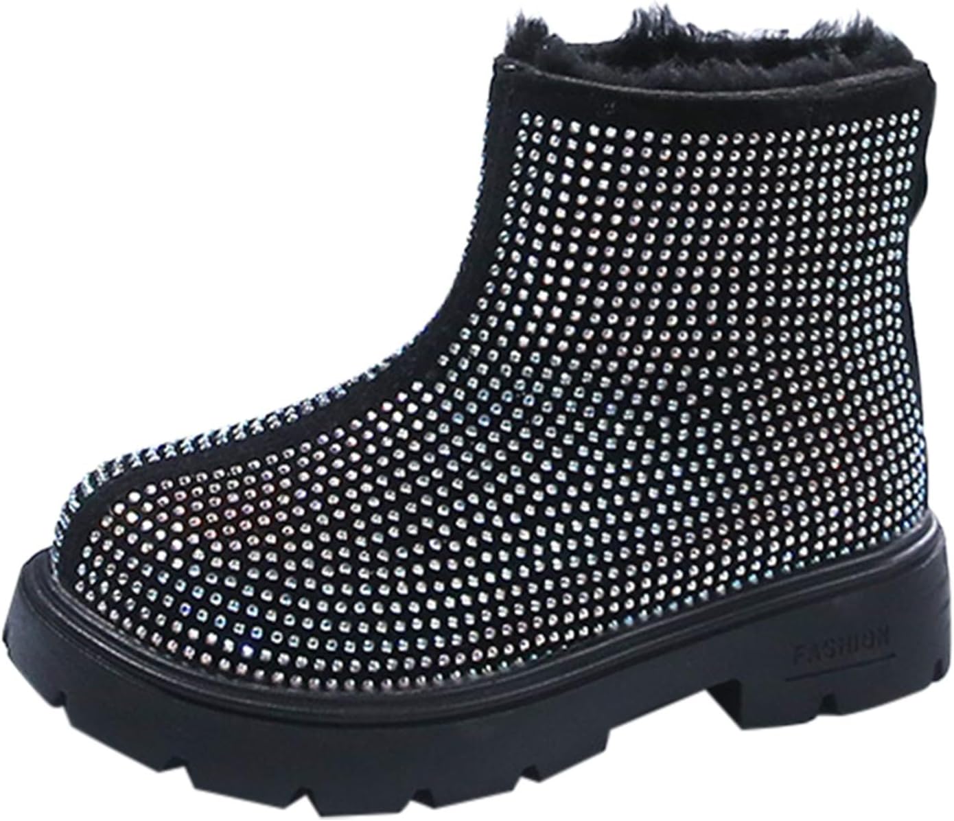 Детские зимние сапоги для девочек с утеплителем из искусственного меха, теплые снежные ботинки с флисовой подкладкой, водонепроницаемые, уютные плюшевые ботинки на зиму, с нескользящей подошвой Generic, Black-2
Детские зимние сапоги для девочек с утеплителем из искусственного меха, теплые снежные ботинки с флисовой подкладкой, водонепроницаемые, уютные плюшевые ботинки на зиму, с нескользящей подошвой Generic, Black-2