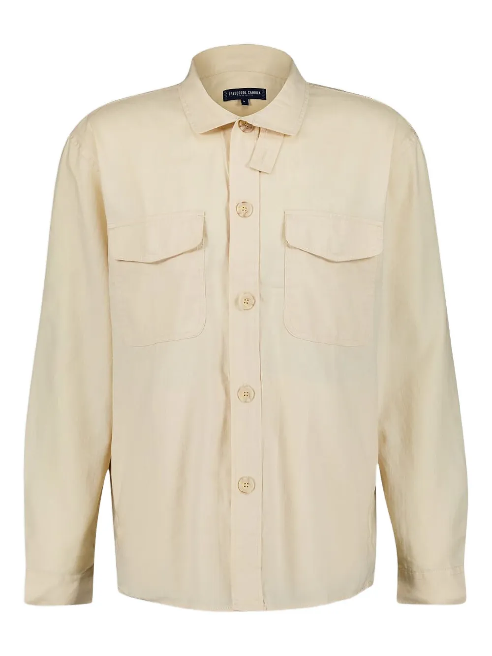 Куртка-рубашка Nuno с карманом Frescobol Carioca, нейтральный 
Куртка-рубашка Nuno с карманом Frescobol Carioca, нейтральный