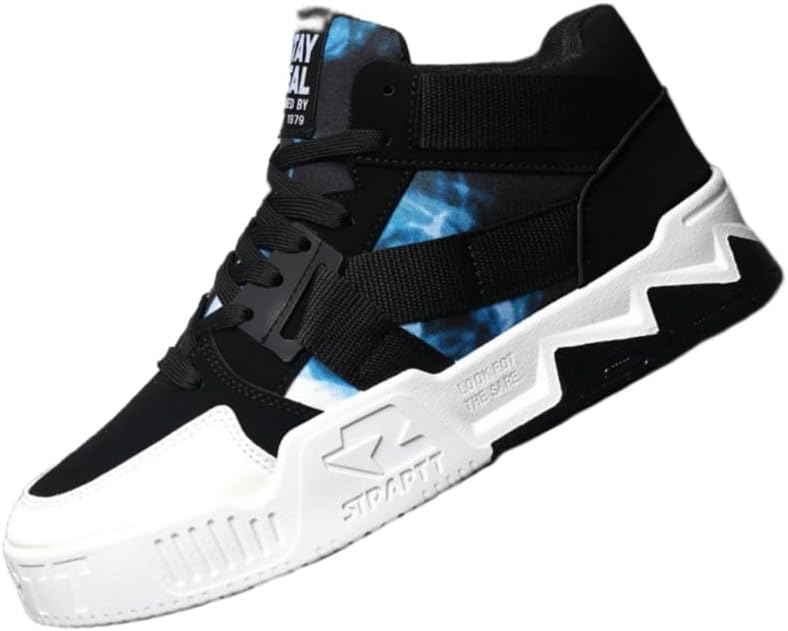 Мужские модные высокие спортивные кроссовки на шнуровке. Стильные и универсальные для повседневной носки. Противоскользящие и прочные. Подходят для активного отдыха и повседневной деятельности Clolinde, Black and Blue
Мужские модные высокие спортивные кроссовки на шнуровке. Стильные и универсальные для повседневной носки. Противоскользящие и прочные. Подходят для активного отдыха и повседневной деятельности Clolinde, Black and Blue