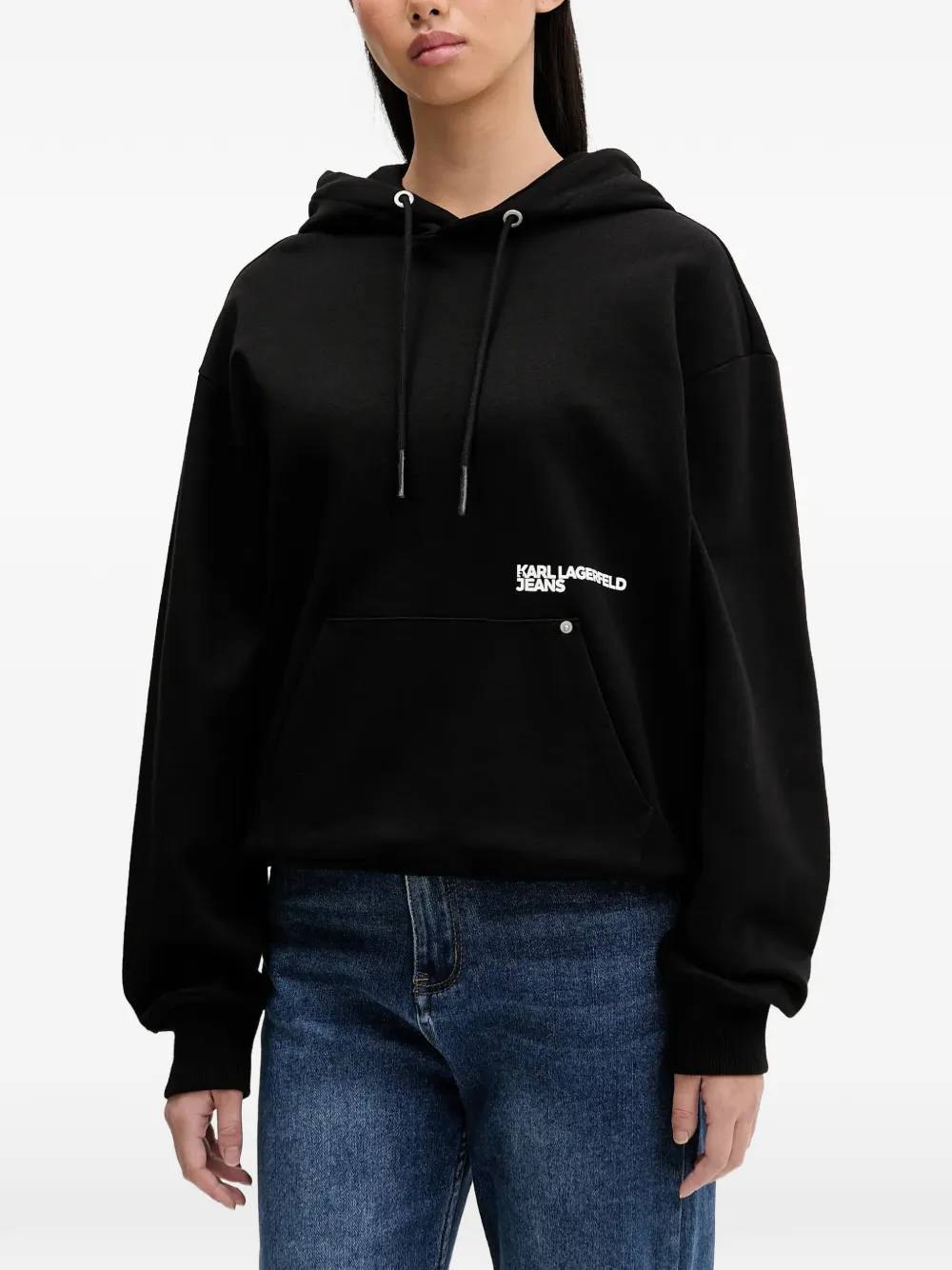 Худи с принтованным логотипом Karl Lagerfeld Jeans, черный
Худи с принтованным логотипом Karl Lagerfeld Jeans, черный