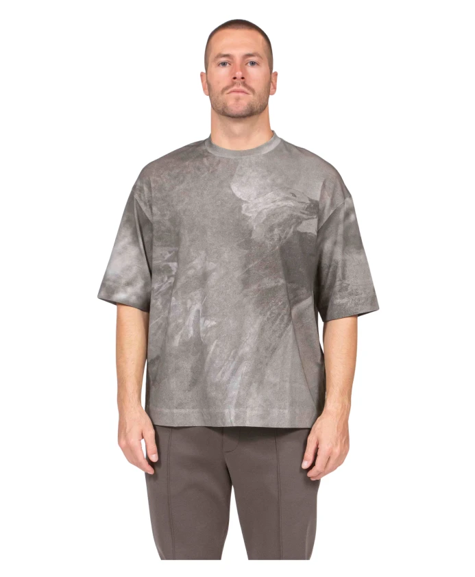 Футболка ASV, изготовленная из ткани с принтом в виде большого орла. Emporio Armani, серый
Футболка ASV, изготовленная из ткани с принтом в виде большого орла. Emporio Armani, серый