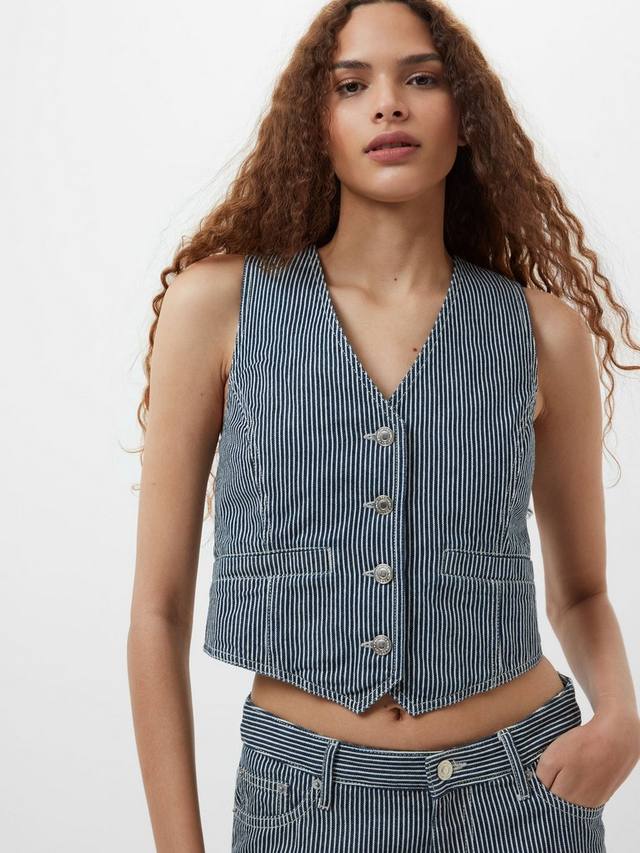 Эверетт жилет в полоску French Connection, Indigo/White Denim
Эверетт жилет в полоску French Connection, Indigo/White Denim