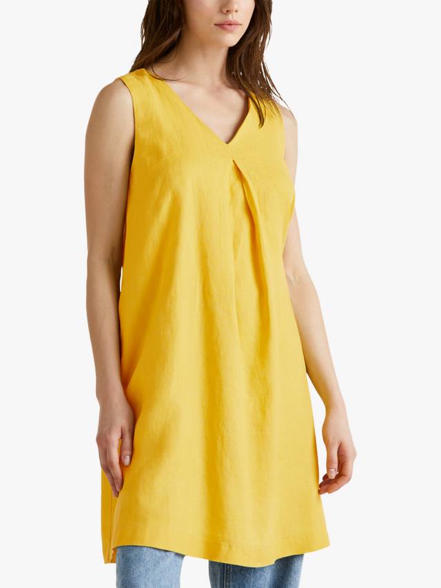 Бесплатное платье из чистого льна Benetton, Mid Yellow
Бесплатное платье из чистого льна Benetton, Mid Yellow