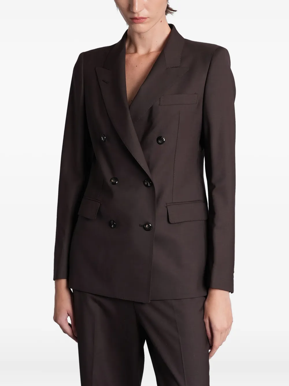 Двубортный костюм Tagliatore, коричневый
Двубортный костюм Tagliatore, коричневый