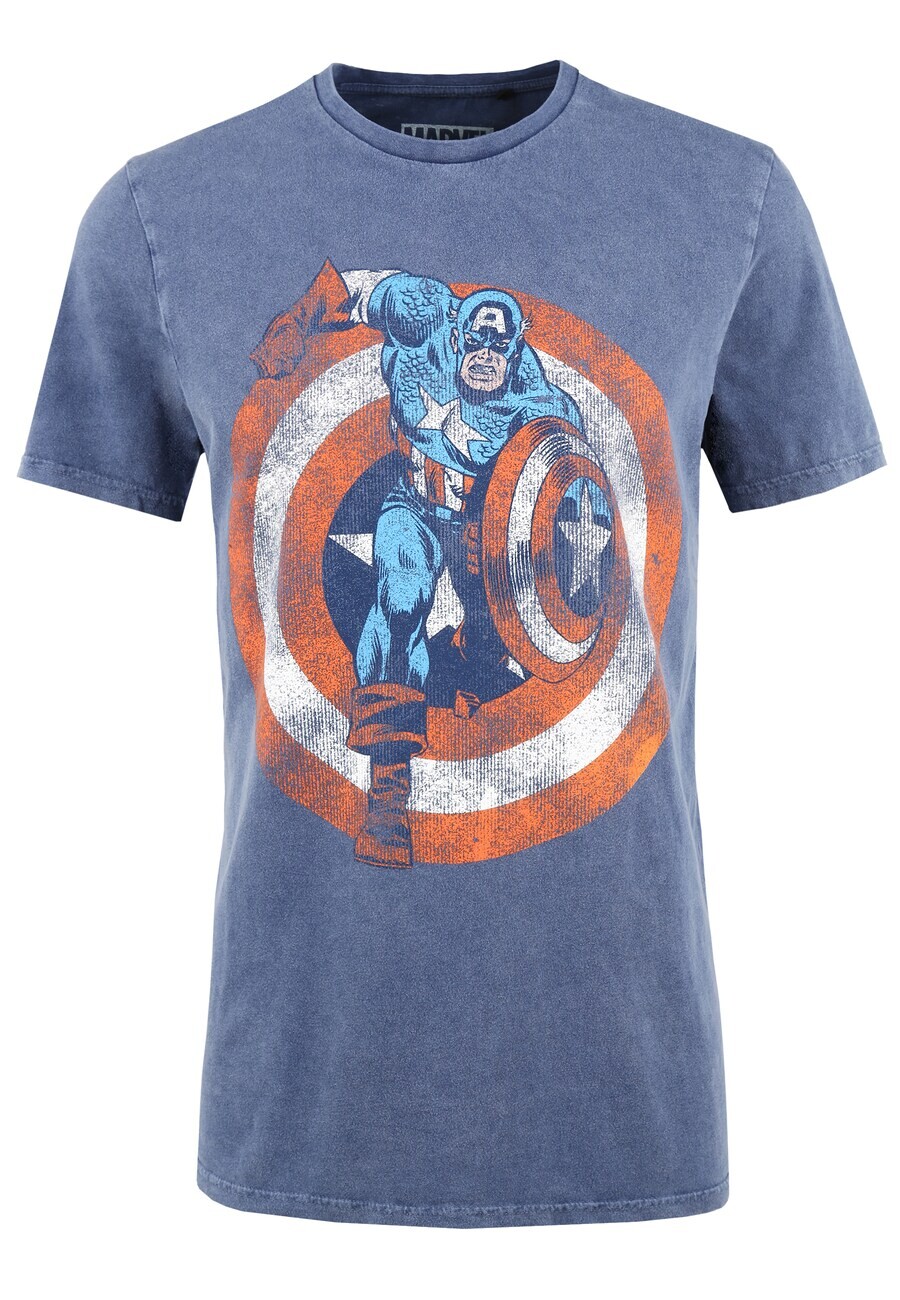 Классическая футболка Recovered Shirt Marvel Captain America Shield, синий
Классическая футболка Recovered Shirt Marvel Captain America Shield, синий