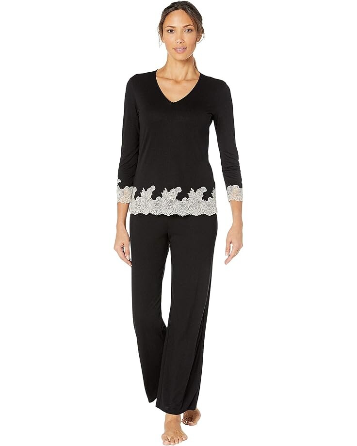Пижама Natori Luxe Shangri-La Long Sleeve, цвет Black/Cocoon Lace
Пижама Natori Luxe Shangri-La Long Sleeve, цвет Black/Cocoon Lace
