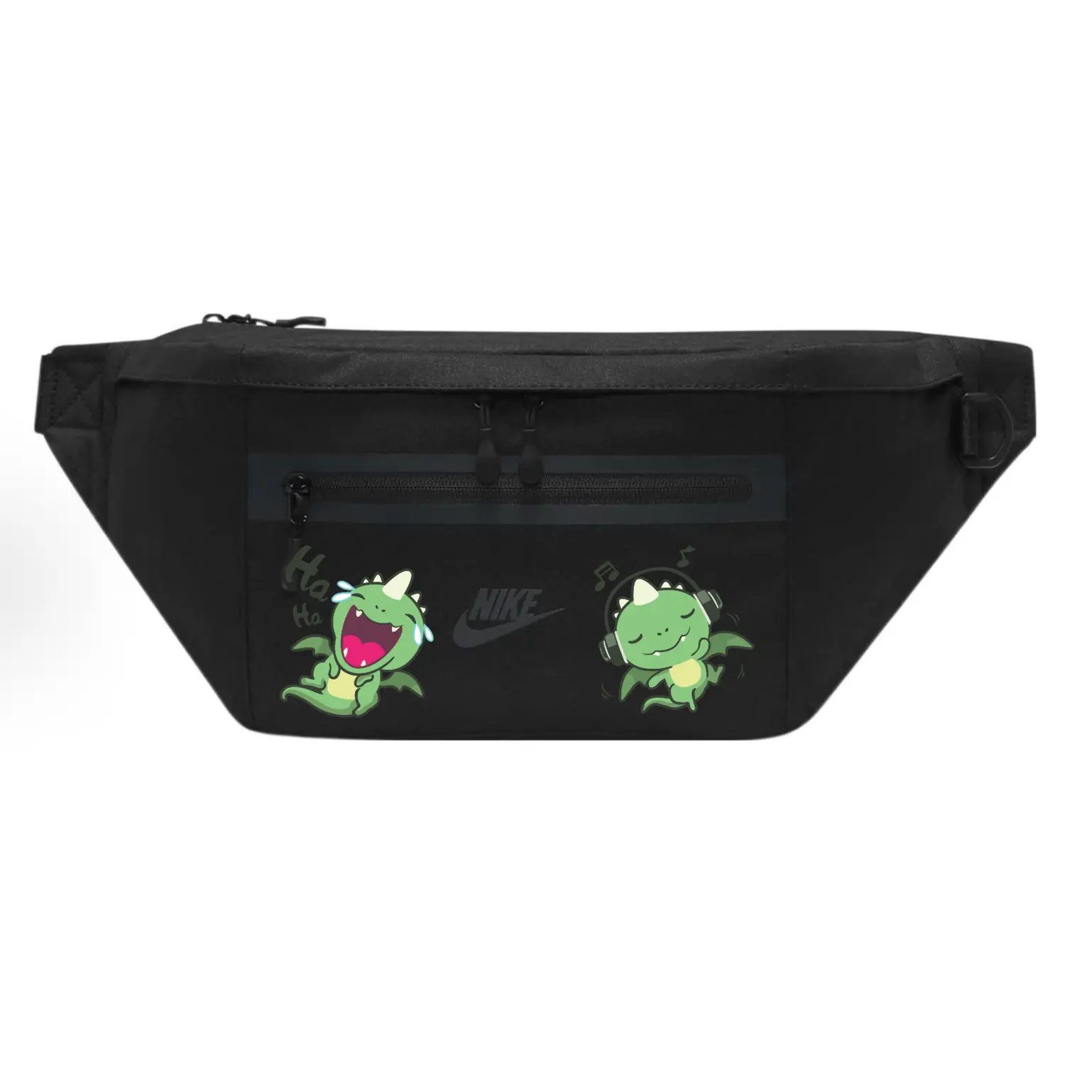 Универсальная поясная сумка из ткани черного цвета Nike, Little Dinosaur
Универсальная поясная сумка из ткани черного цвета Nike, Little Dinosaur
