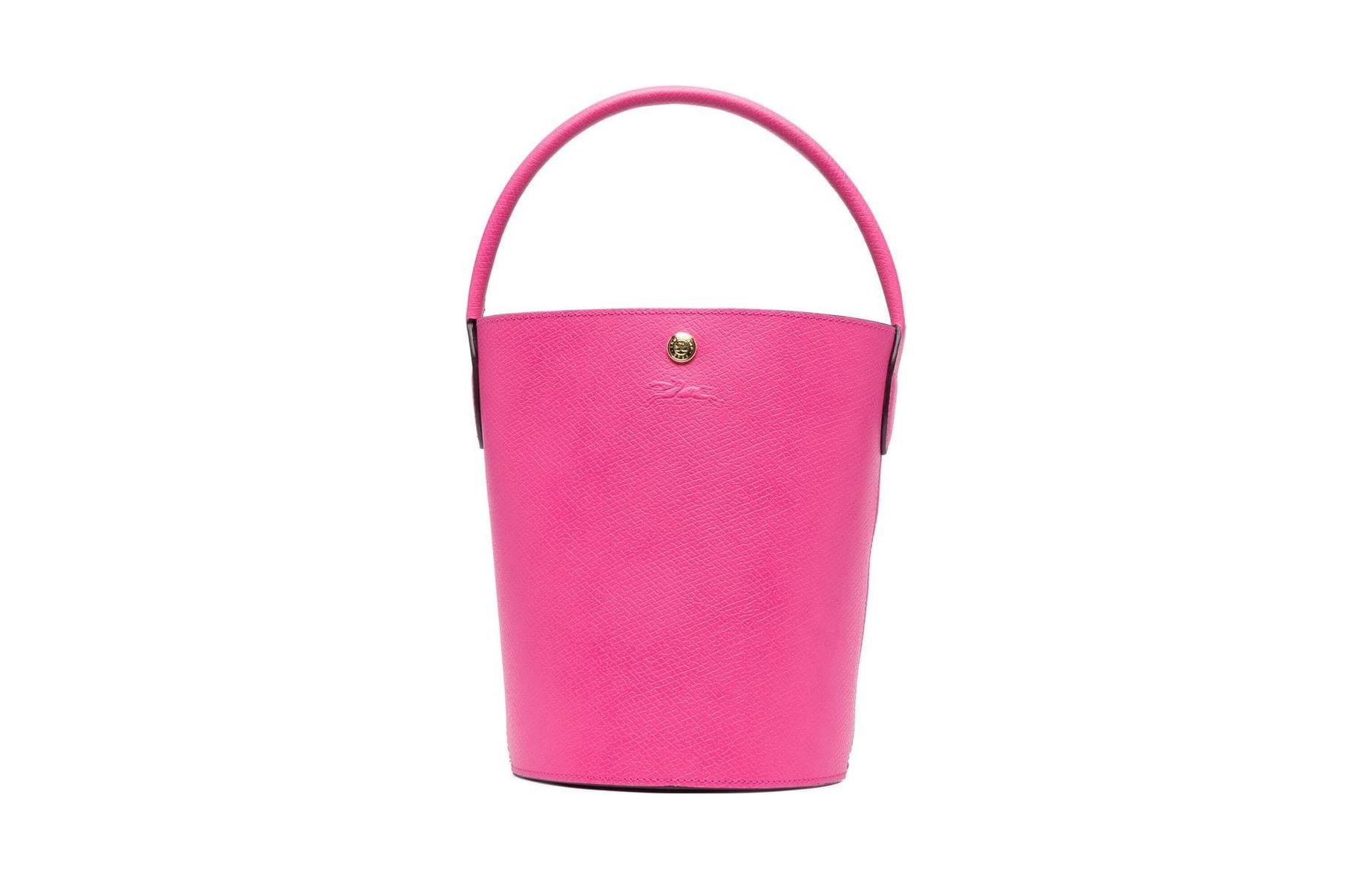 LONGCHAMP Элегантная женская кожаная сумка-ведро малого размера фуксия
LONGCHAMP Элегантная женская кожаная сумка-ведро малого размера фуксия