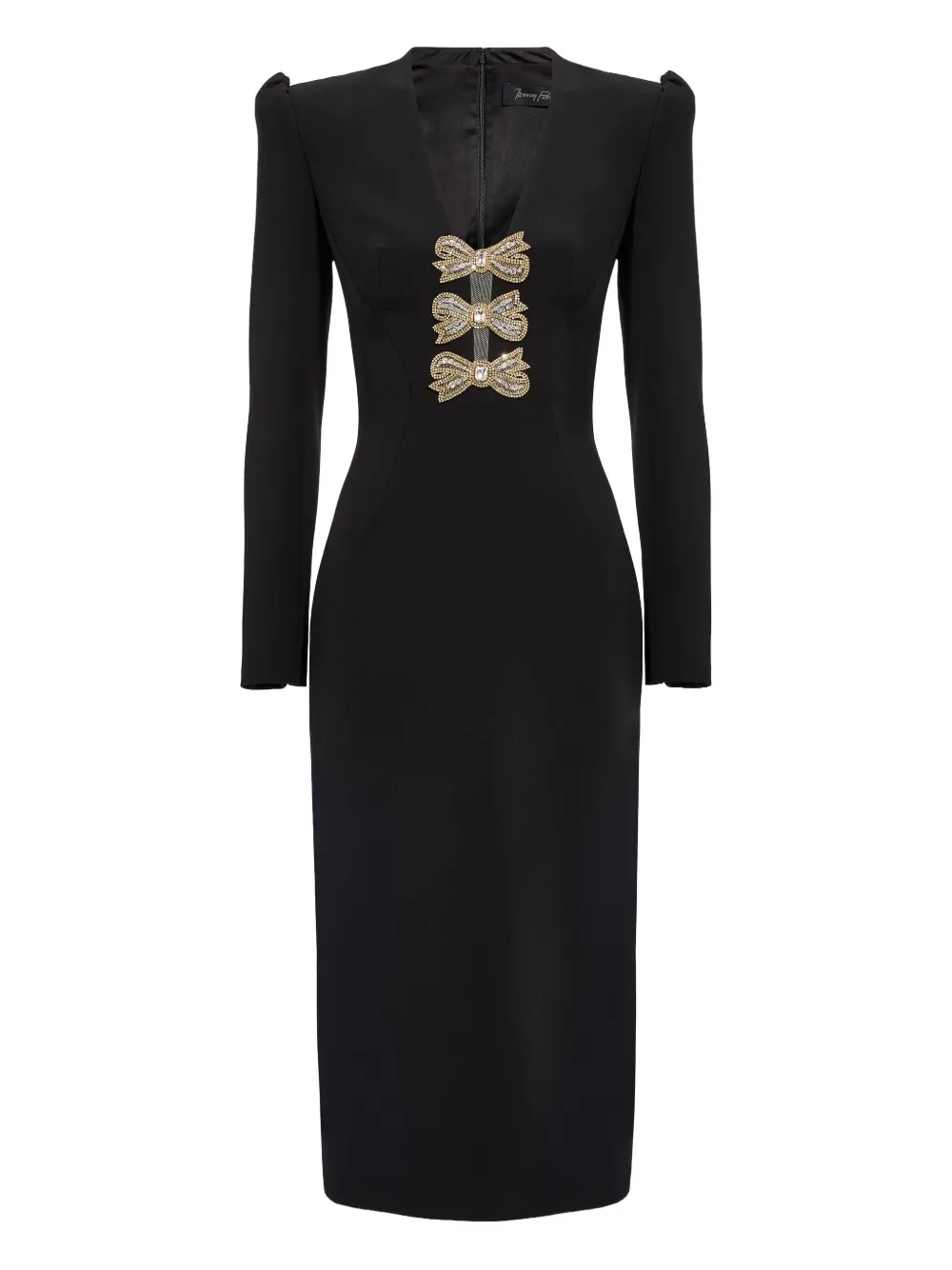 Декорированное платье миди Carina Jenny Packham, черный
Декорированное платье миди Carina Jenny Packham, черный