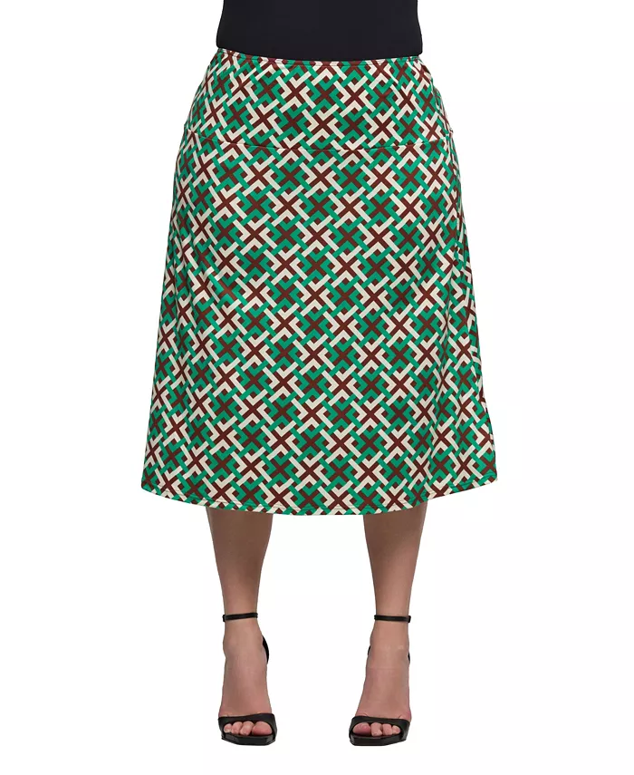 Удобная юбка до колена с принтом больших размеров и эластичным поясом 24seven Comfort Apparel, зеленый
Удобная юбка до колена с принтом больших размеров и эластичным поясом 24seven Comfort Apparel, зеленый