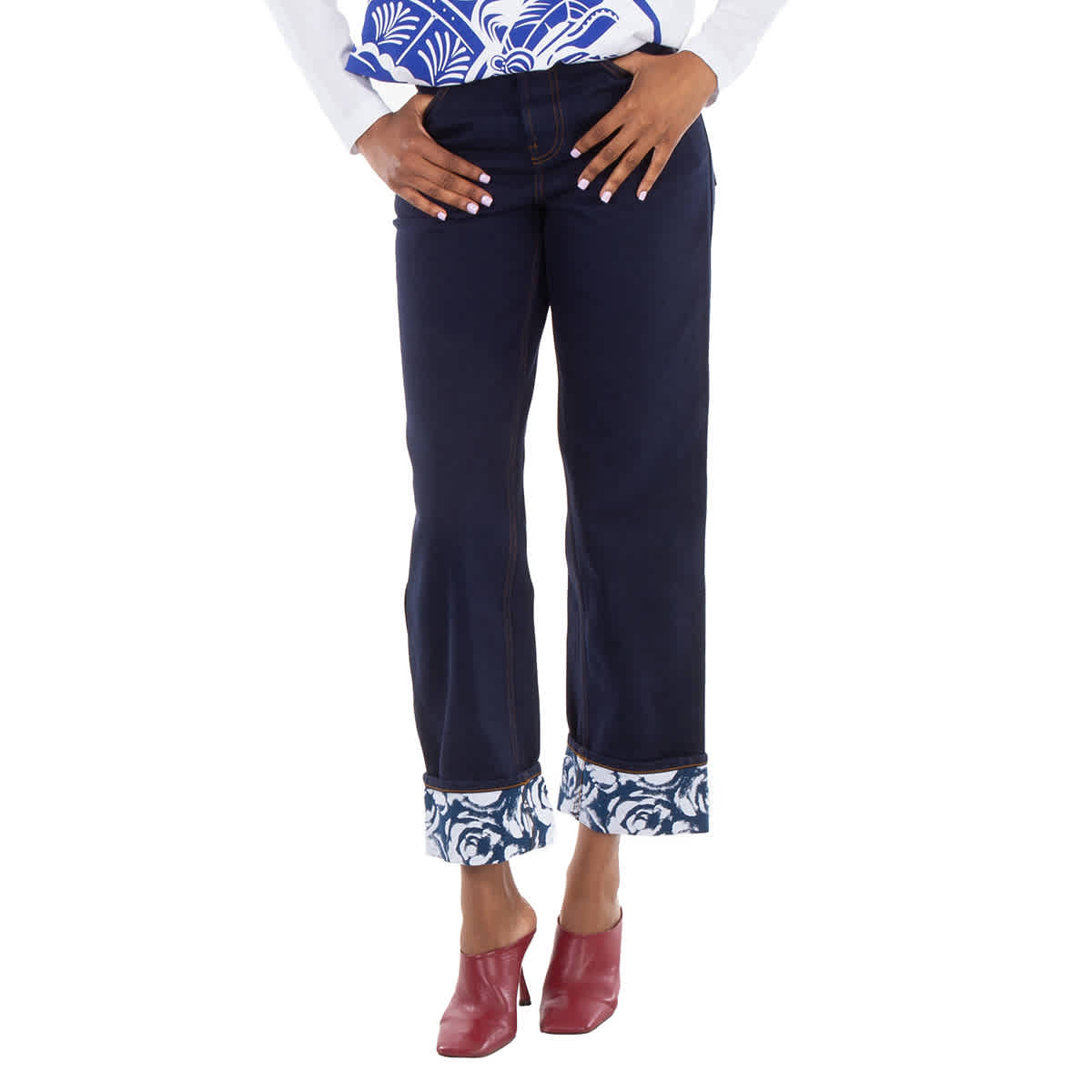 Бурберри Джинсы бойфренды прямые с принтом роз Burberry, индиго
Бурберри Джинсы бойфренды прямые с принтом роз Burberry, индиго