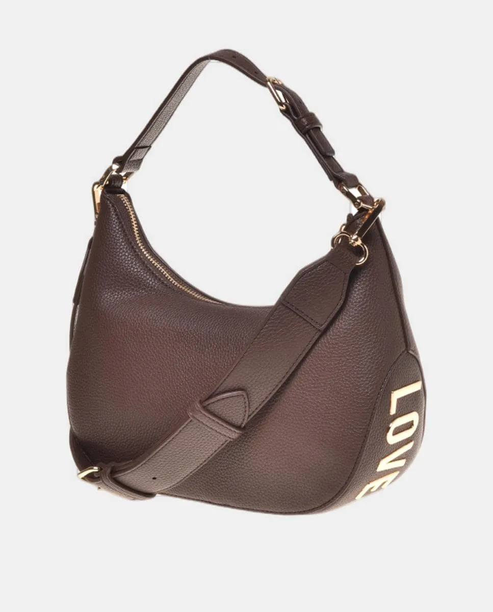 Черная сумка со съемным плечевым ремнем Love Moschino
Черная сумка со съемным плечевым ремнем Love Moschino