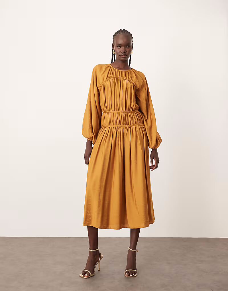 Платье-миди из хлопка Arrange, оранжево-коричневый
Платье-миди из хлопка Arrange, оранжево-коричневый