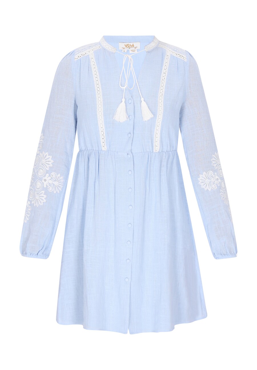 Платье-рубашка usha FESTIVAL Spring Summer, светло-голубой
Платье-рубашка usha FESTIVAL Spring Summer, светло-голубой