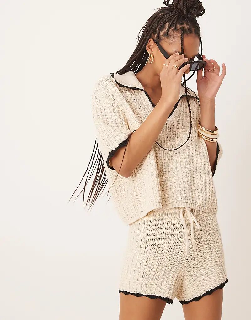 Трикотажная рубашка-поло ASOS DESIGN с отделкой в цвете «камень»
Трикотажная рубашка-поло ASOS DESIGN с отделкой в цвете «камень»