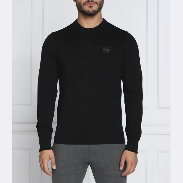 Свитер прямого кроя Kanovano с добавлением кашемира Boss, черный
Свитер прямого кроя Kanovano с добавлением кашемира Boss, черный