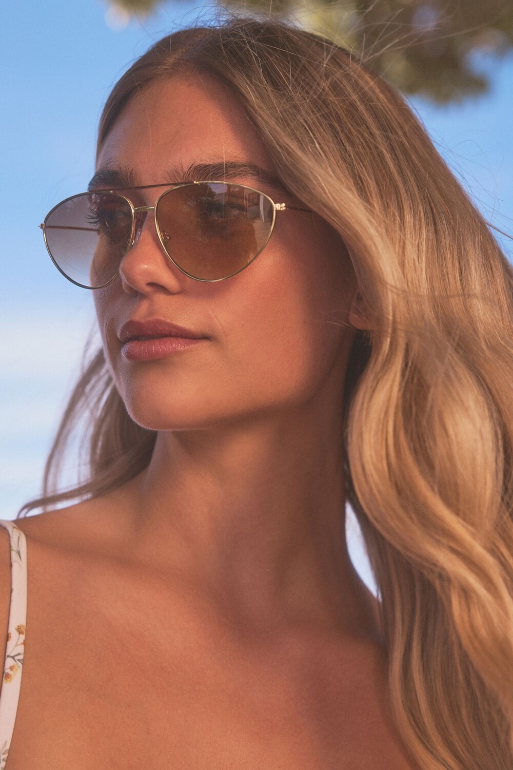 Металлические солнцезащитные очки-авиаторы «кошачий глаз» Next, коричневый
Металлические солнцезащитные очки-авиаторы «кошачий глаз» Next, коричневый