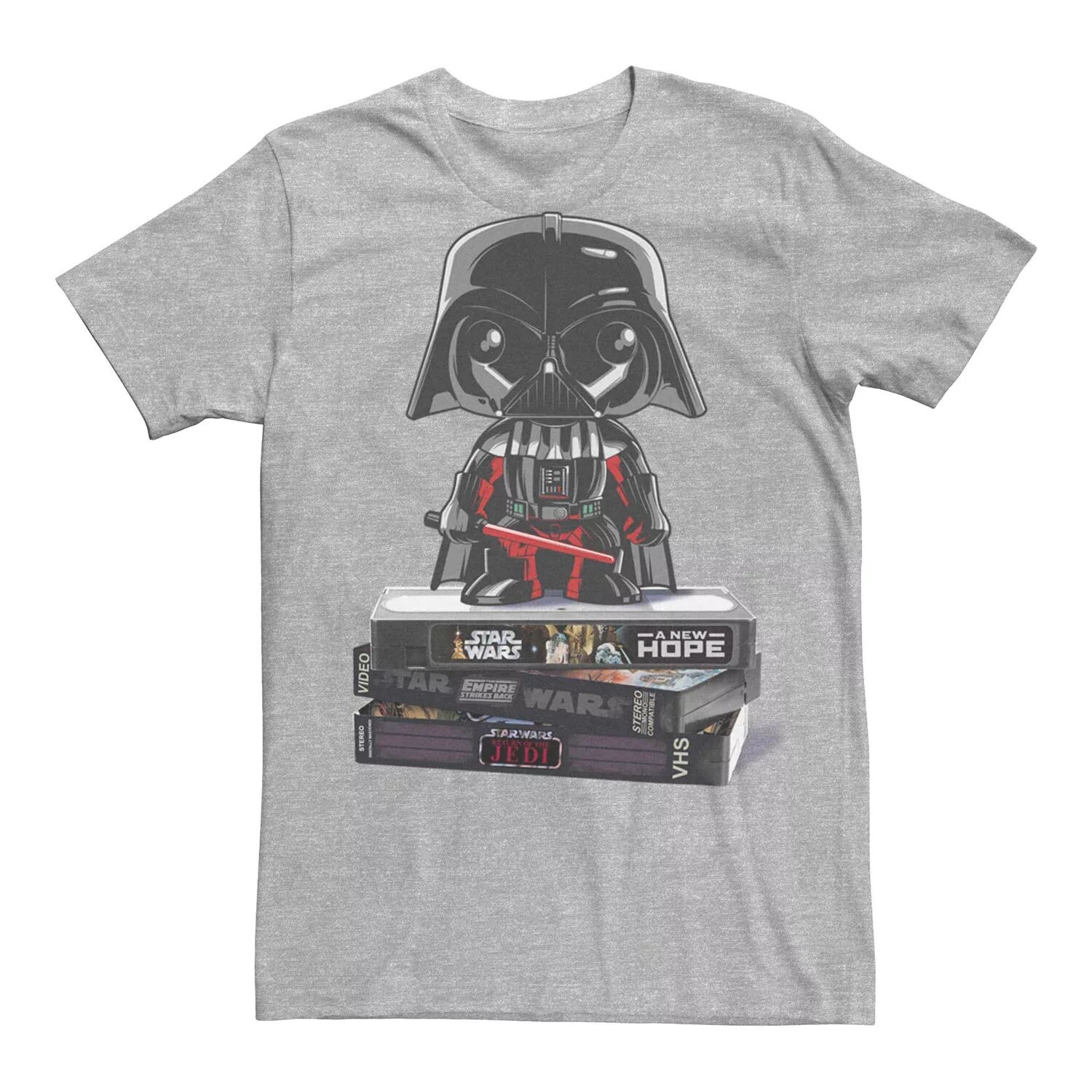 Мужская футболка с графикой на видеокассетах с фильмами «Звездные войны» Дарт Вейдер Licensed Character
Мужская футболка с графикой на видеокассетах с фильмами «Звездные войны» Дарт Вейдер Licensed Character