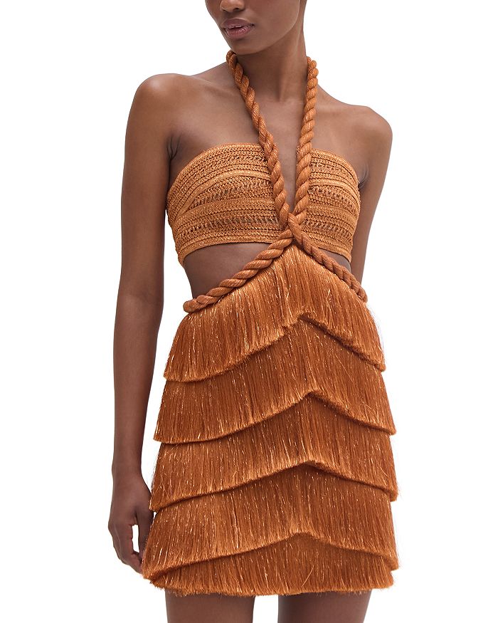 Мини-платье «Пампас» PatBO, золотой
Мини-платье «Пампас» PatBO, золотой