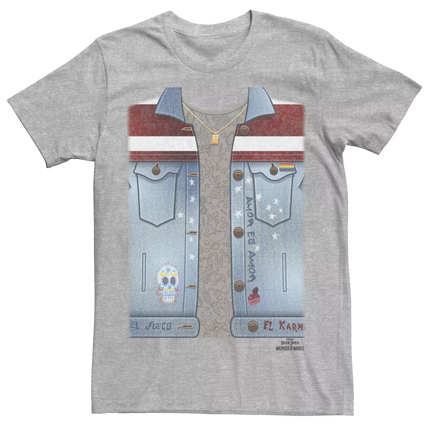 Мужская футболка с костюмом «Доктор Стрэндж» из фильма «Америка Чавес» 2 Licensed Character
Мужская футболка с костюмом «Доктор Стрэндж» из фильма «Америка Чавес» 2 Licensed Character