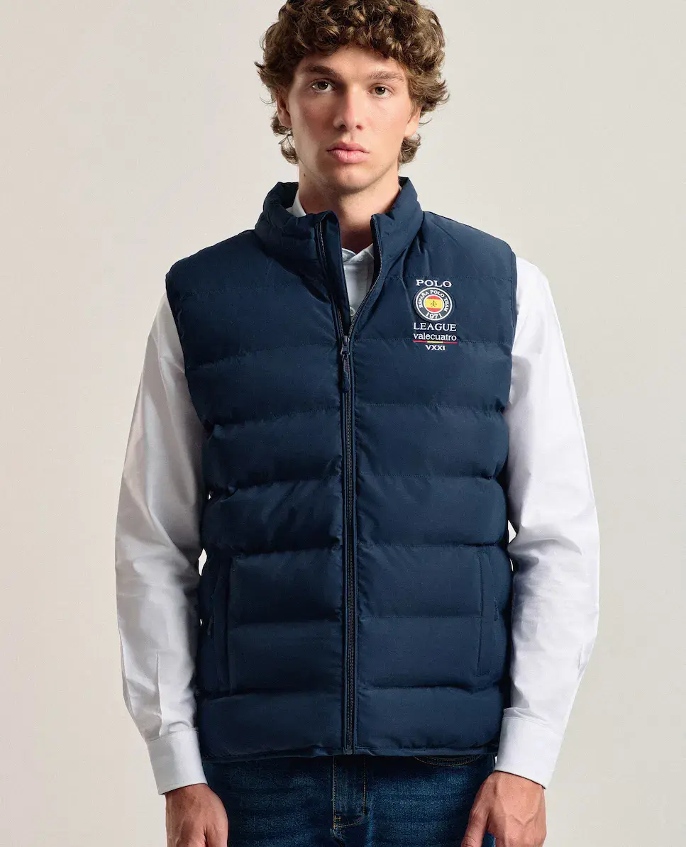 Мужской стеганый жилет темно-синего цвета с принтом и мультипринтом Valecuatro, тёмно-синий
Мужской стеганый жилет темно-синего цвета с принтом и мультипринтом Valecuatro, тёмно-синий
