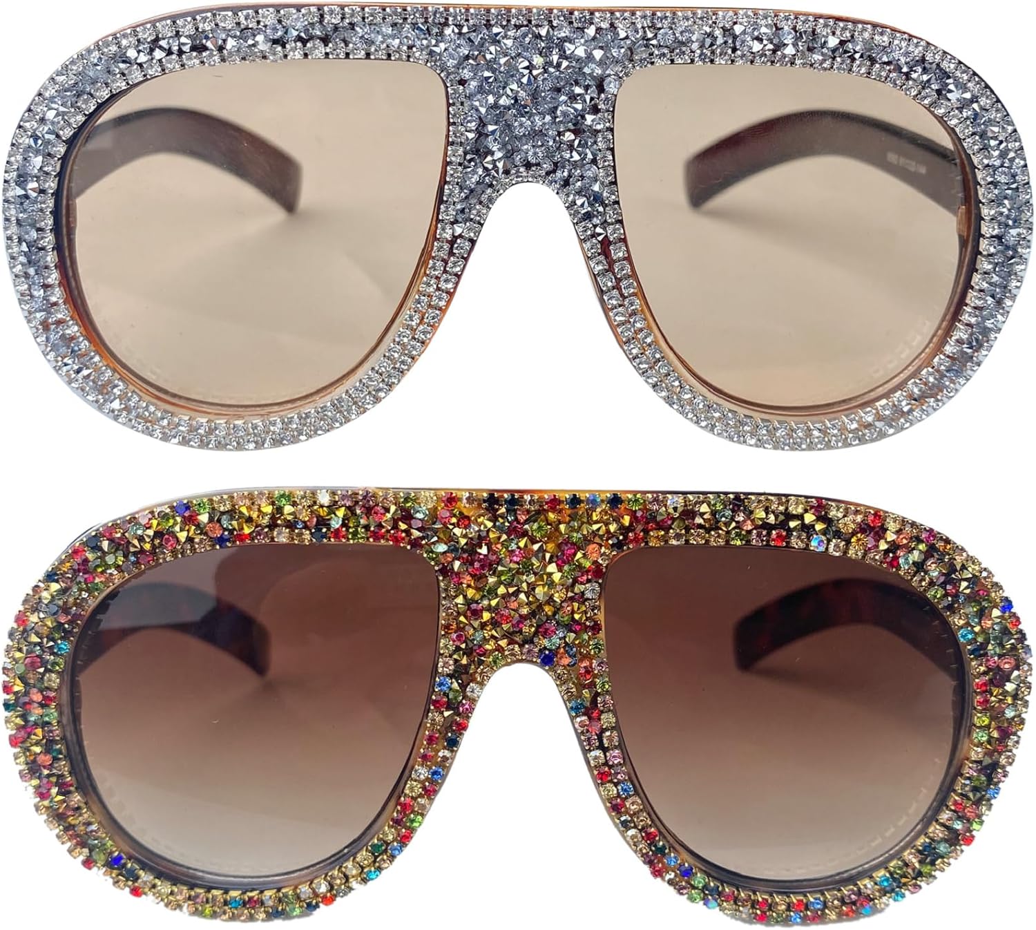 Крупные сверкающие разноцветные солнцезащитные очки с стразами для женщин, модные цельные солнцезащитные очки-пилот для леди, бриллиантовые очки mincl, 2pcs-champagne&leopard
Крупные сверкающие разноцветные солнцезащитные очки с стразами для женщин, модные цельные солнцезащитные очки-пилот для леди, бриллиантовые очки mincl, 2pcs-champagne&leopard