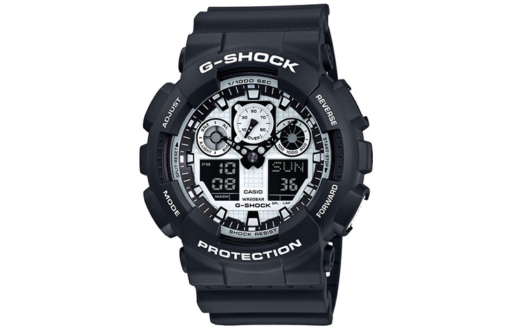 CASIO Часы Men G-SHOCK White Watch GA-100BW-1A 
CASIO Часы Men G-SHOCK White Watch GA-100BW-1A
