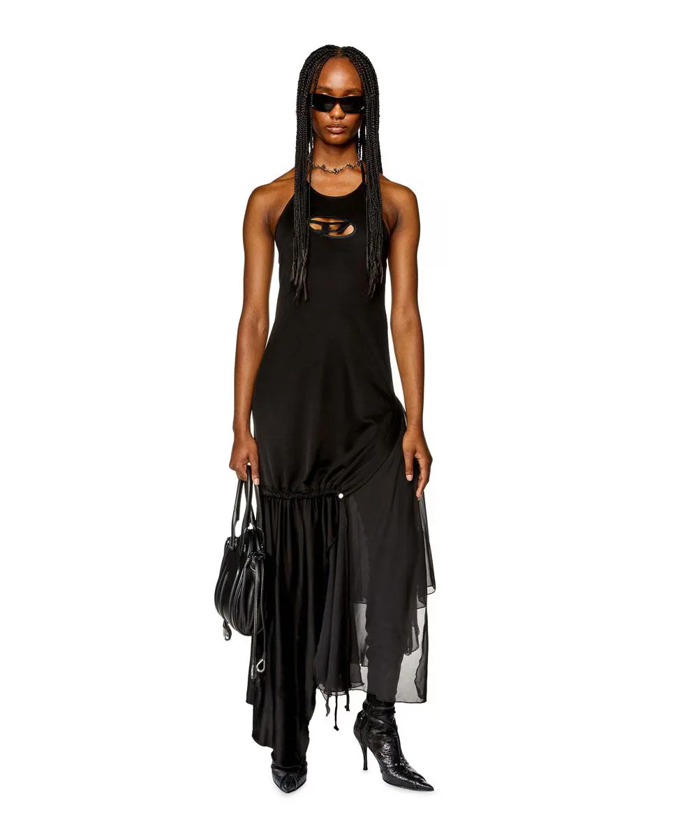 Платье миди с открытой спиной и бретелями Diesel, черный
Платье миди с открытой спиной и бретелями Diesel, черный