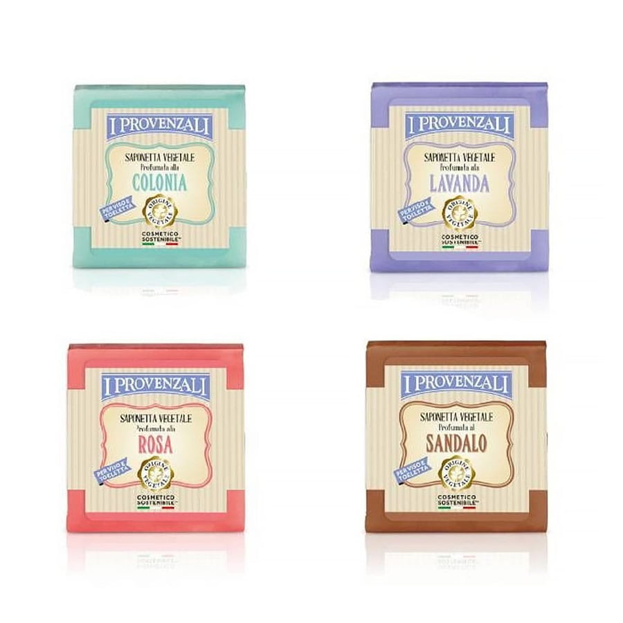 I Provenzali, Набор натурального кускового мыла, 4x125 г
I Provenzali, Набор натурального кускового мыла, 4x125 г