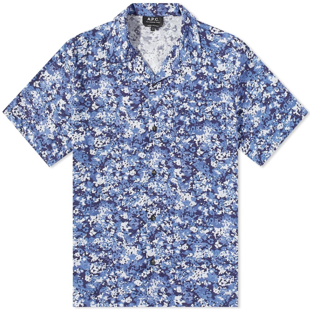 A.P.C. Рубашка Lloyd с камуфляжным цветочным принтом и коротким рукавом, синий
A.P.C. Рубашка Lloyd с камуфляжным цветочным принтом и коротким рукавом, синий