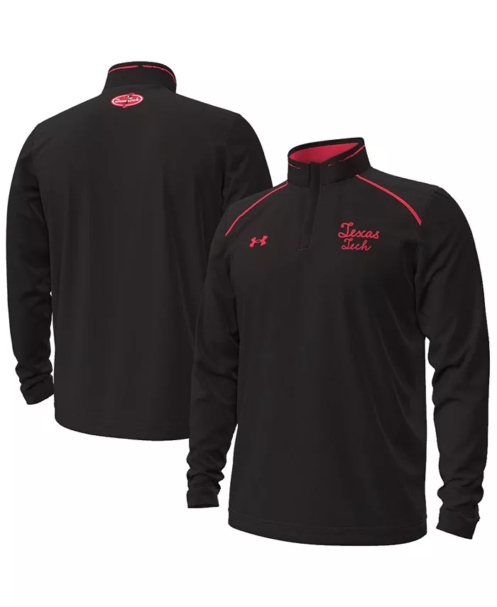 Мужская черная толстовка с четвертью молнией Texas Tech Red Raiders Throwback Cursive Under Armour
Мужская черная толстовка с четвертью молнией Texas Tech Red Raiders Throwback Cursive Under Armour