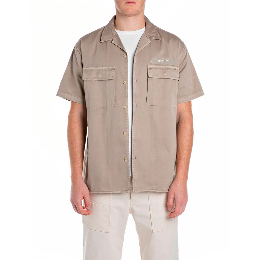 Рубашка с коротким рукавом Replay M4155.000.84762G, бежевый
Рубашка с коротким рукавом Replay M4155.000.84762G, бежевый