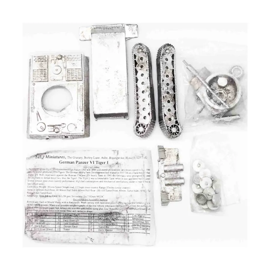Панцер VI Тигр I # 1, Historical Miniatures - Loose Miniatures (15mm) (SHQ Miniatures)
Панцер VI Тигр I # 1, Historical Miniatures - Loose Miniatures (15mm) (SHQ Miniatures)